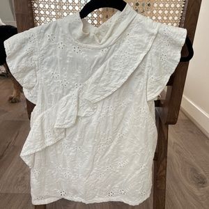 McGuire Sorbonne Top Size XS Ruffle Flutter Sleeve